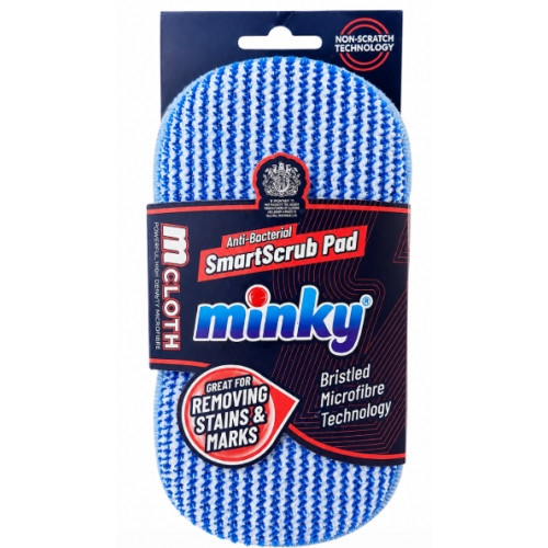 Губка-скрабер з мікрофібри Minky Anti-Bacterial SmartScrub Pad, 1 шт